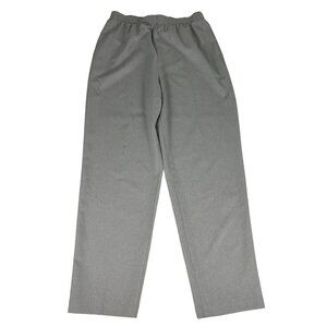 Allison Daley High Waist Trouser Dress Pants Women's 14 Gray Tapered Leg Pull On